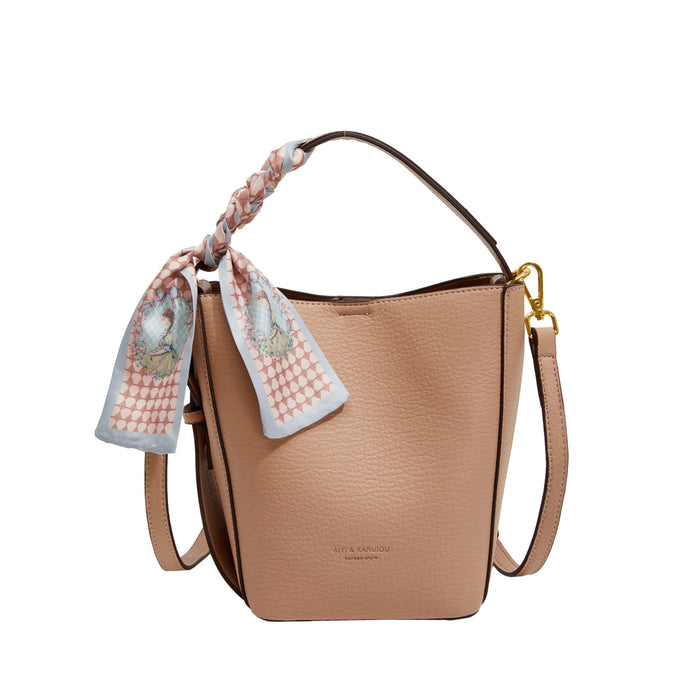 Versatile Retro Litchi Grain Shoulder Tote