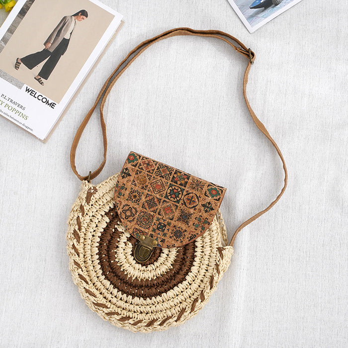 Handwoven Bohemian Circle Bag