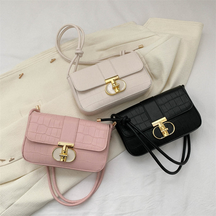 Women Fashion Casual Solid Color Chain Shoulder Bag