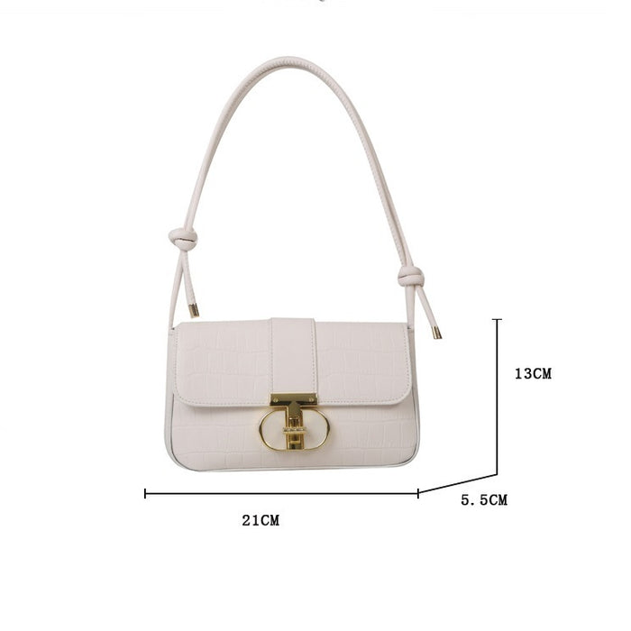 Women Fashion Casual Solid Color Chain Shoulder Bag