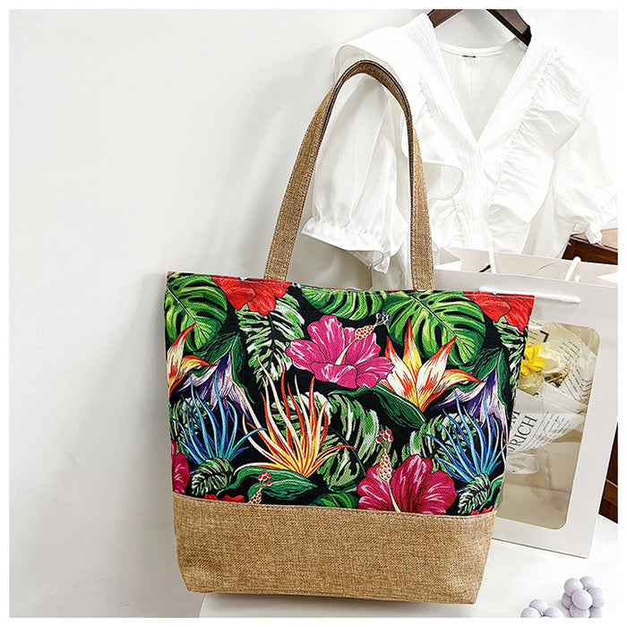 Versatile Everyday Printed Beach Shoulder Bag