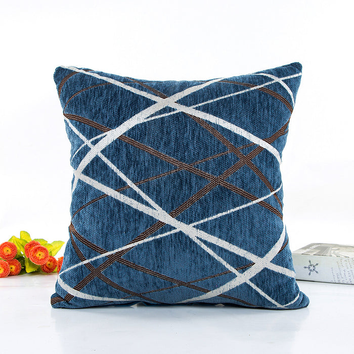 Modern simple striped cushion cover