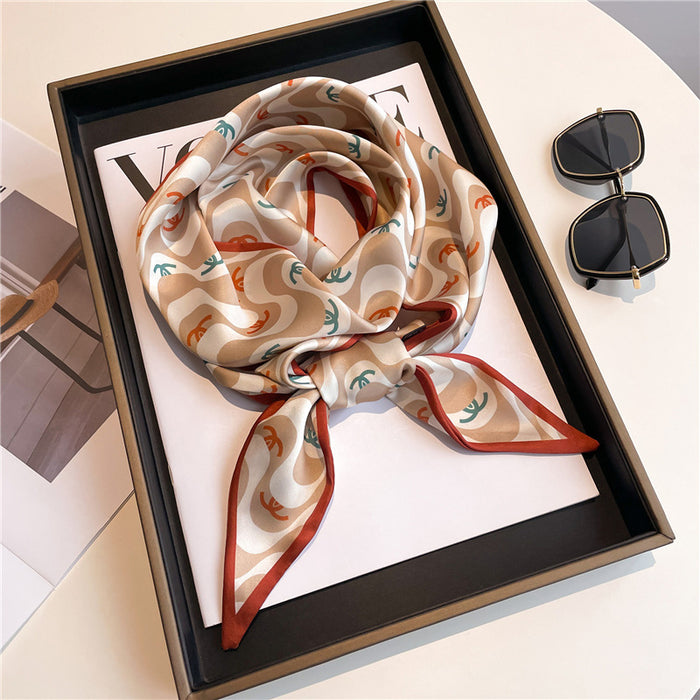 Thin Narrow Long  Silk Scarves Women's tie.