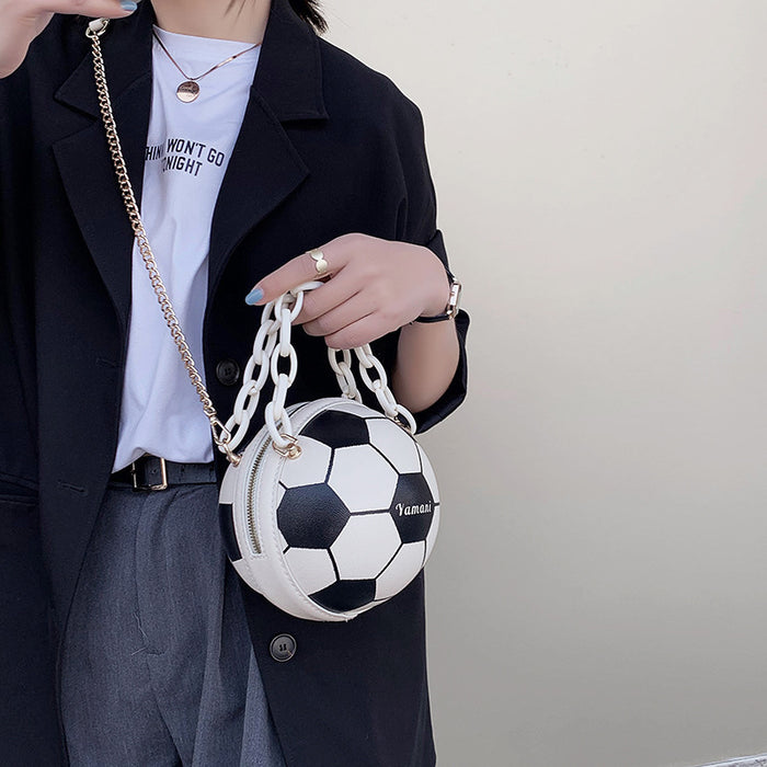 Fashionable Soccer Ball Shoulder Tote