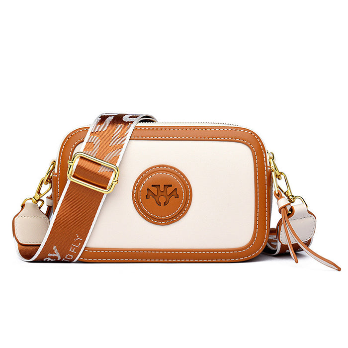 Women's Fashion Vintage Wide Shoulder Strap Crossbody Bag