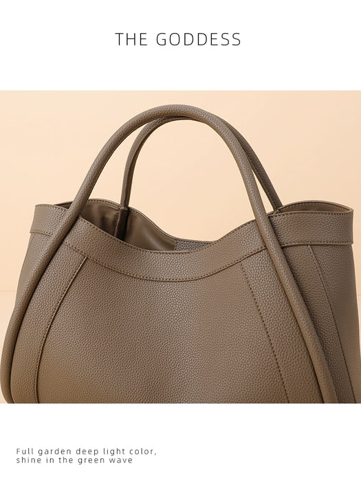 Good Morning Leather Large Handbag