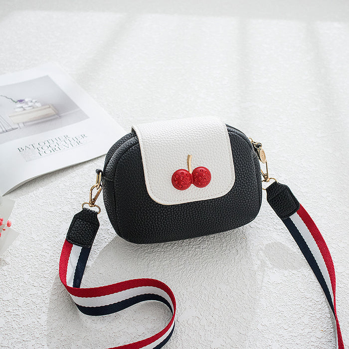 Cute Cherry Print Messenger Bag