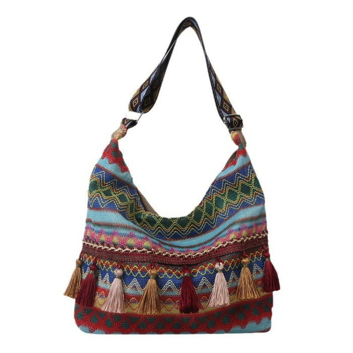 Vintage Tribal Spacious Print Tote