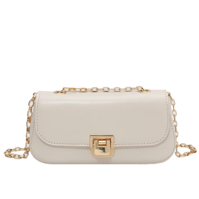 Minimalist Chain Strap Flap Shoulder Purse