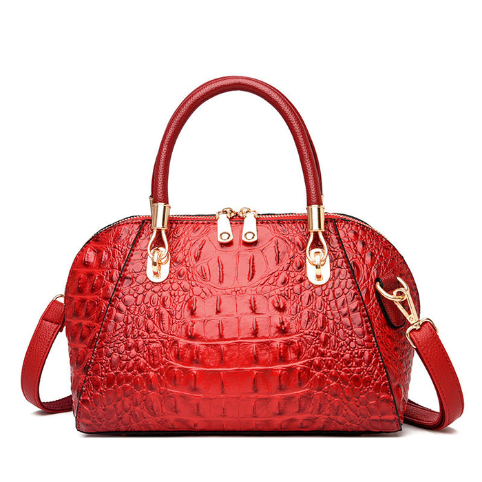 Wholesale Women Fashion Casual Gradient Crocodile Pattern Handbag