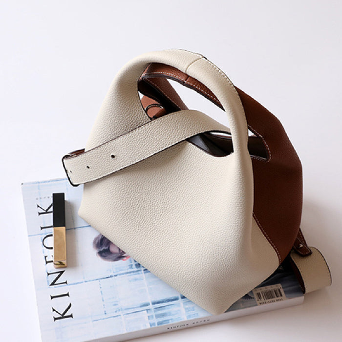 Women Fashion Creative Simple Solid Color Bucket Purses