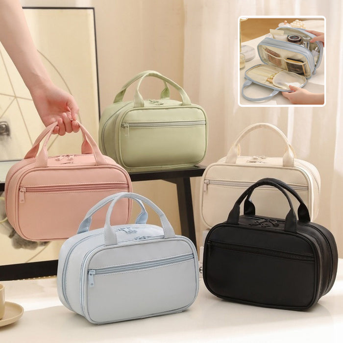 New Portable Cosmetic Bag With Handle. Large Capacity Bag For Women