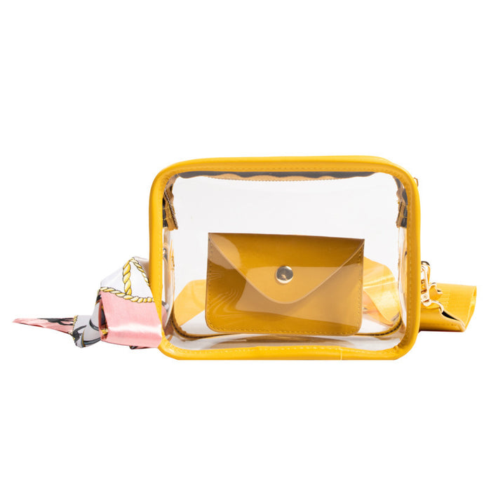 Sleek Acrylic Square Crossbody