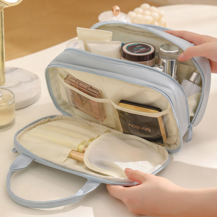 New Portable Cosmetic Bag With Handle. Large Capacity Bag For Women