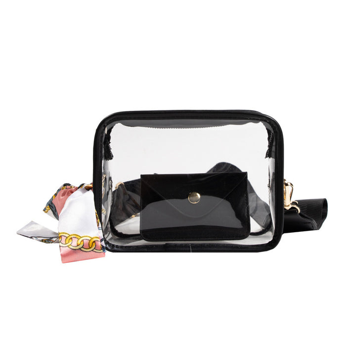 Sleek Acrylic Square Crossbody