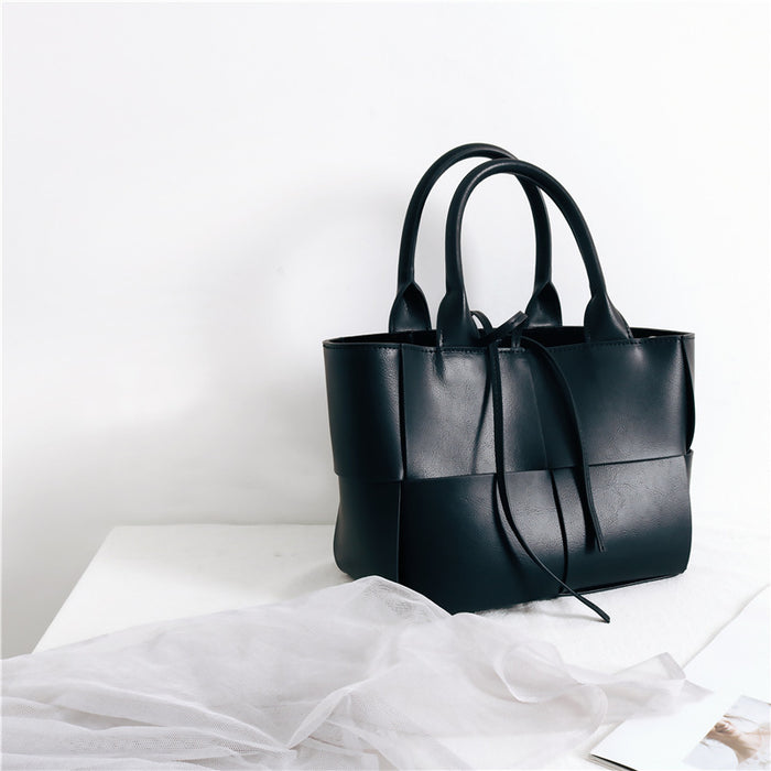 Trendy Oversized PU Leather Carryall