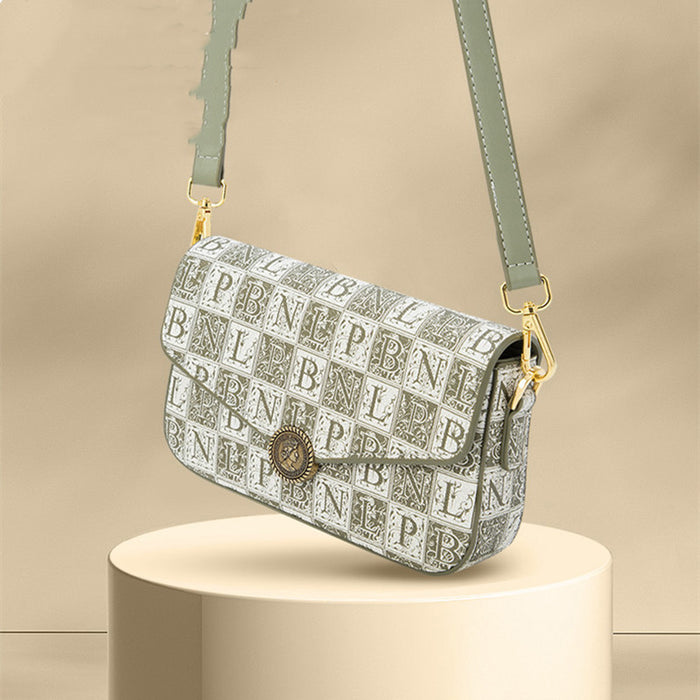 Women's Printed Chain Shoulder Messenger Bag