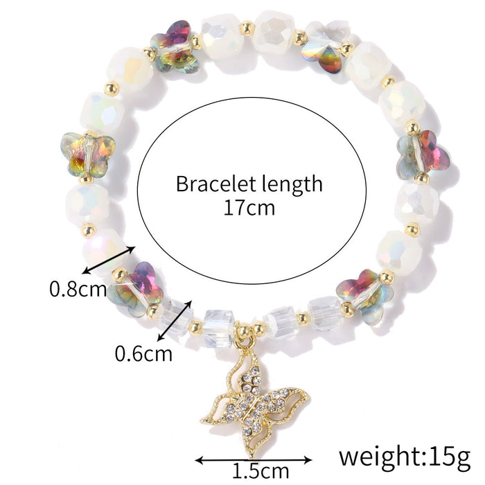 Women's Fashion Natural Crystal String Beads Bracelet