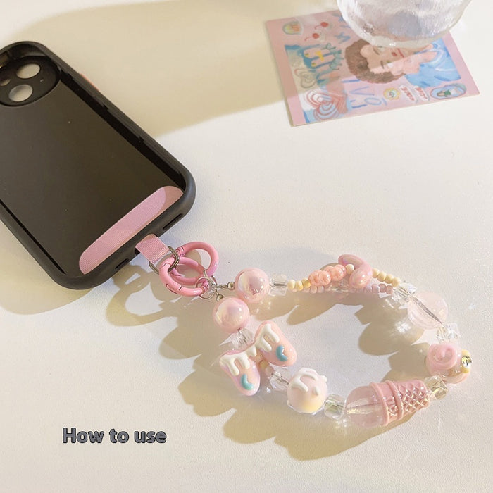 Sweet Ins Ice Cream Bracelet DIY Mobile Phone Lanyard