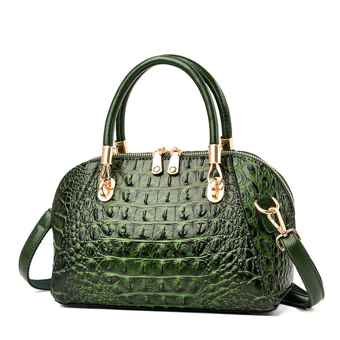 Wholesale Women Fashion Casual Gradient Crocodile Pattern Handbag