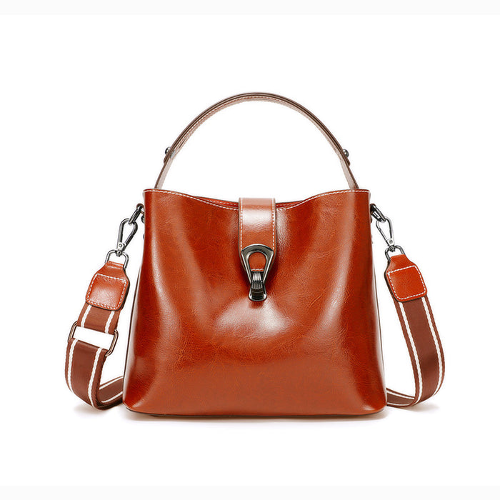 Women's Autumn And Winter Bucket Bag Shoulder Messenger Bag