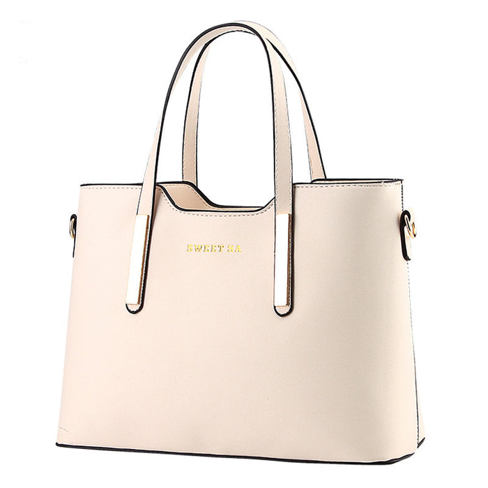 Wholesale Women Casual Simple Solid Color Large Capacity Handbag