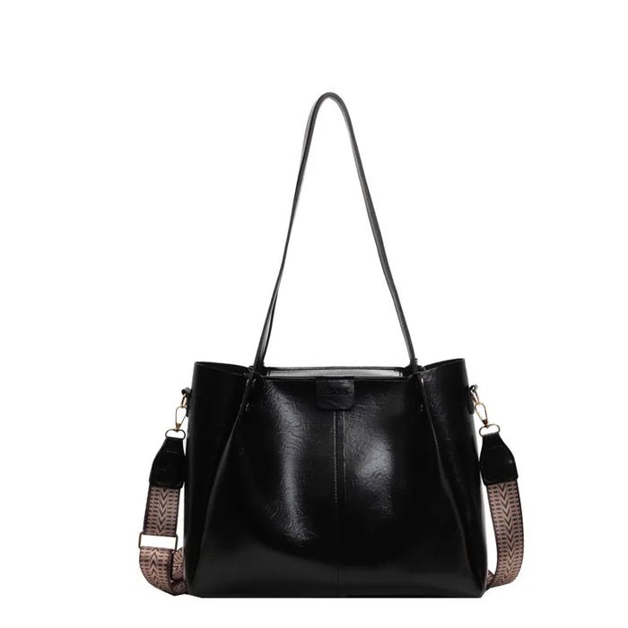 Women Fashion Casual Retro Large Capacity Tote Bag.