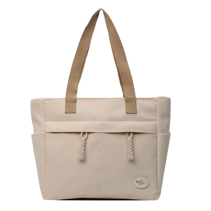 Wholesale Casual Solid Color Large Capacity Canvas Tote Bag